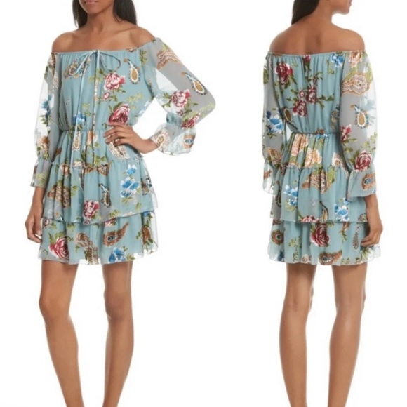 Alice + Olivia Waylon floral dress Size 4 - Picture 6 of 10